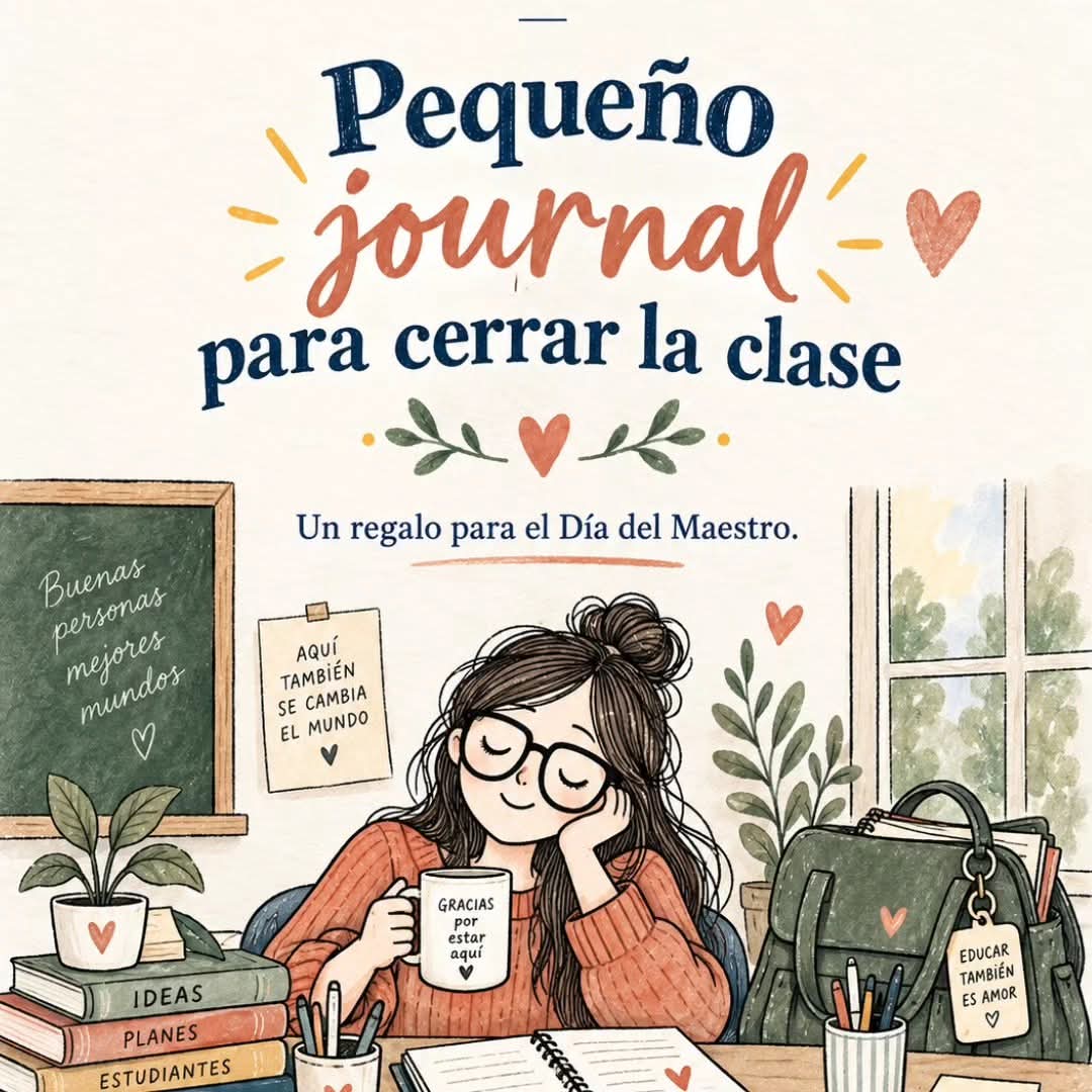 Portada de “Pequeño journal para cerrar la clase”